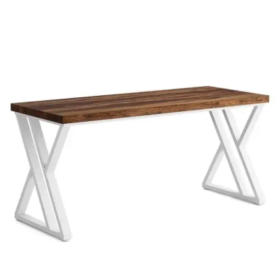 Resenkos Computer Desk, Gaming Desk,Heavy-Duty Computer Desk, 55" Simple Study Desk Writing Table, image {4}