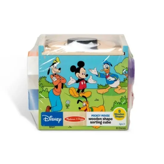 Melissa & Doug Mickey Mouse & Friends Wooden Shape Sorting Cube image {3}