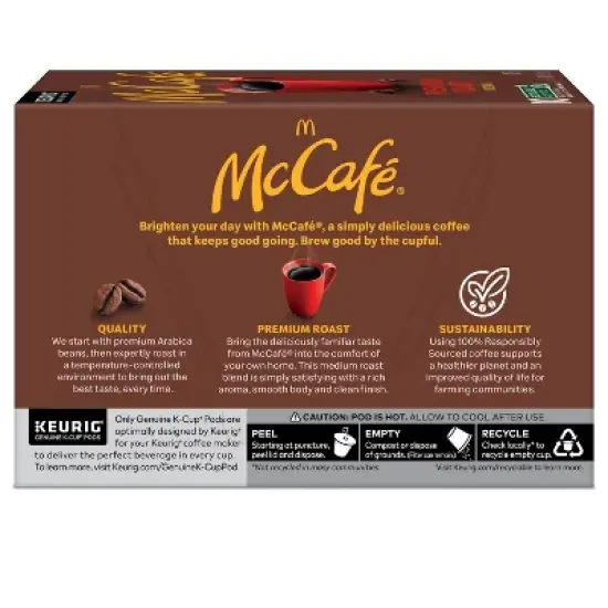 McCafe Premium Medium Roast Keurig K-Cup Coffee Pods - 10ct image {12}