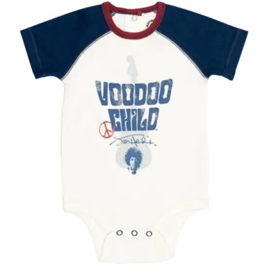 Jimi Hendrix 3 Pack Cuddly Short Sleeve Bodysuits Black/Yellow  image {3}