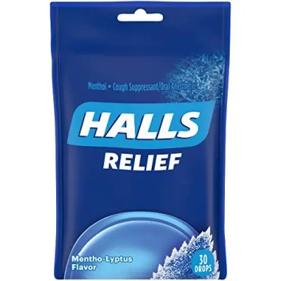 Halls Triple Action Mentho-Lyptus Drops-30 Ct image {8}