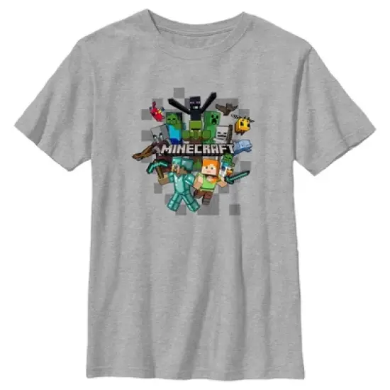 Boy's Minecraft Character Collage T-Shirt image {4}