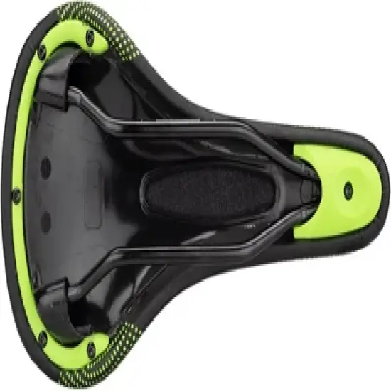Chromag Trailmaster DT Saddle - Black/Green Rail Material: Chromoly Width: 135 image {2}
