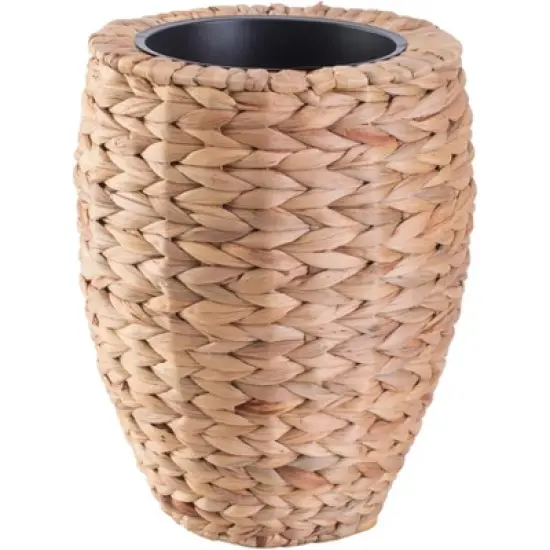 Vintiquewise Round Floor Planter with Metal Pot image {9}