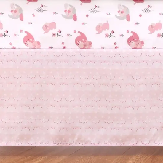 The Peanutshell Pink Elephant Crib Bedding Set, 3pc to 12 Pc, For Girls image {5}