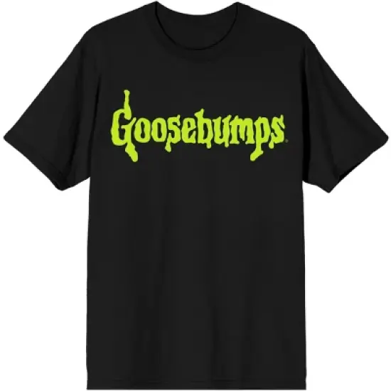 Goosebumps Logo V Neck Short Sleeve Women's Black T-shirt image {4}