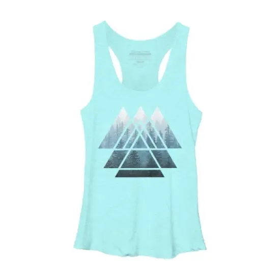 Women's Design By Humans Misty Forest Sacred Geometry By Maryedenoa Racerback Tank Top image {5}