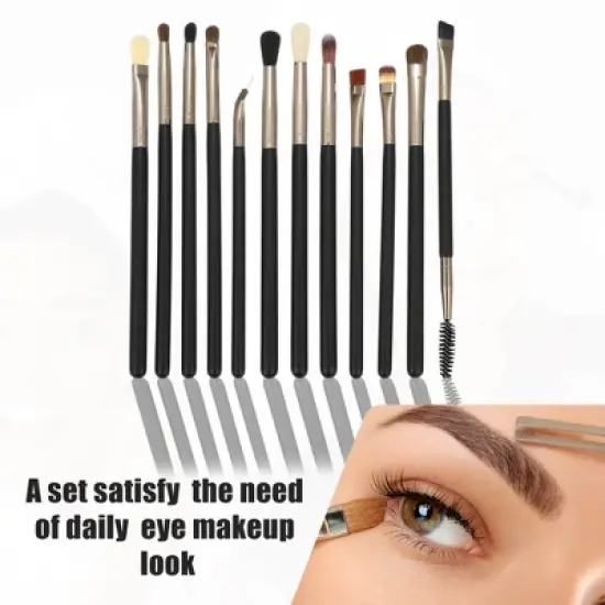 Unique Bargains Eye Makeup Brushes Travel Makeup Brush Set Eyeshadow Eyebrow Eyeliner Makeup Brushes Set 1 Set image {5}