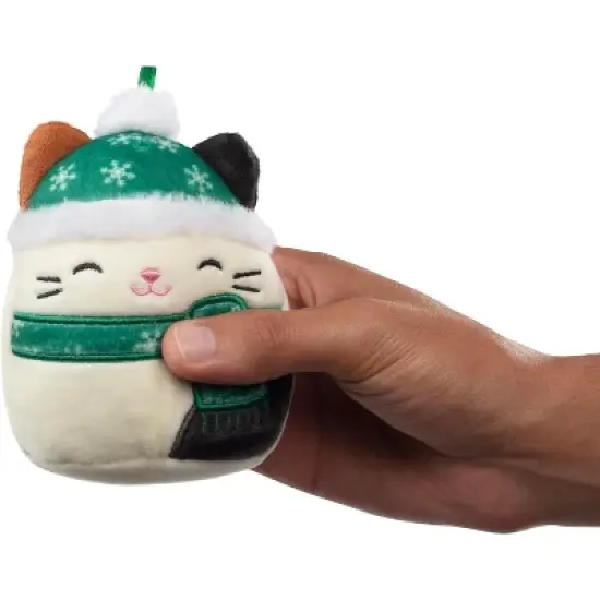 Squishmallows 4" Mini Plush Christmas Tree Ornaments, 8-Pack - Official Kellytoy Holiday Set - Includes Cam The Cat, Darla The Fawn & More! Squishy & image {2}