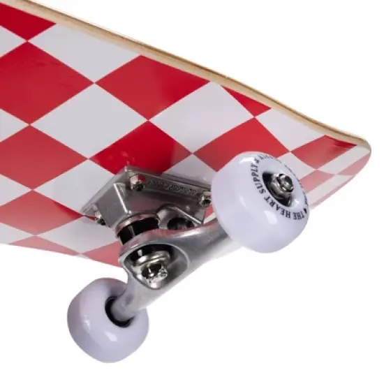 The Heart Supply Skateboard &ndash; Red and White Checkerboard image {6}