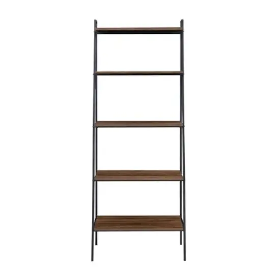 72" Open Storage Ladder Bookshelf - Saracina Home image {9}