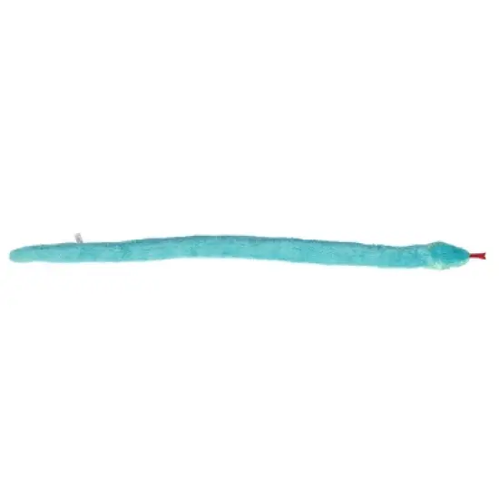 Aurora Snake 53" Aqua Blue Stuffed Animal image {3}