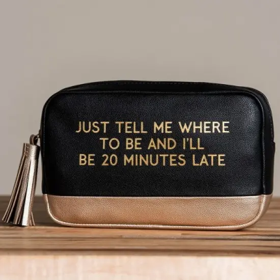 20 Minutes Late Cosmetic Bag Faux Leather image {3}