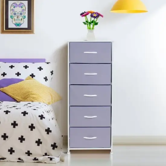 Sorbus Drawer Shelf for Bedroom Home and Office Purple image {2}