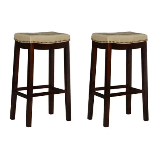 Set of 2 Claridge Barstools - Linon image {13}