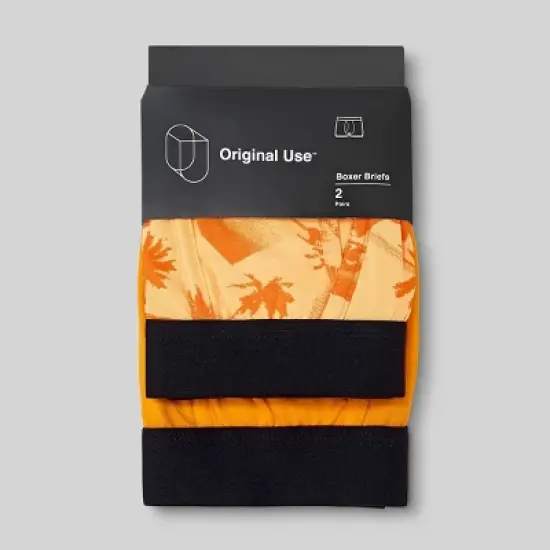 Men's Beach Boxer Briefs 2pk - Original Use&trade; Orange image {1}