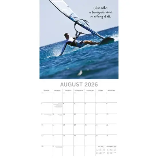 2026 Square Wall Calendar, Motivation, 16-Month Mind, Body, Spirit Theme with 180 Reminder Stickers (12x12 In) image {2}