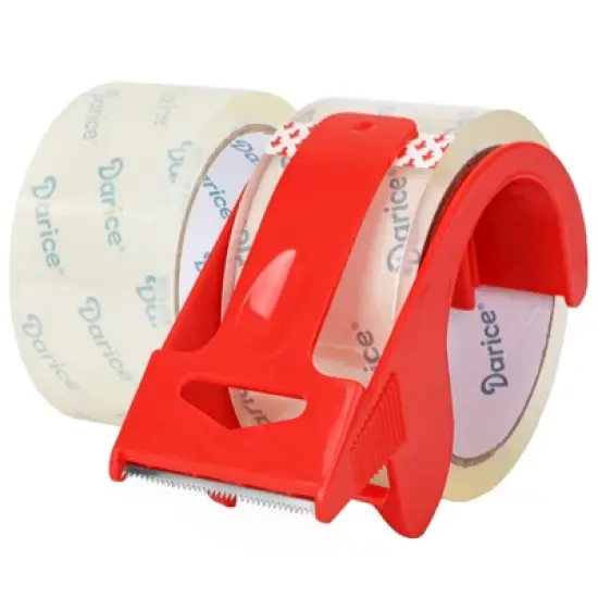 Darice Packing Tape with Dispenser, Heavy-Duty 2 Pack Packaging Tape image {6}