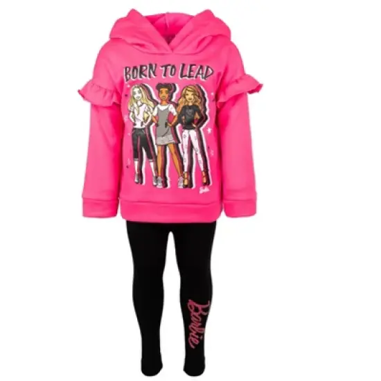 Barbie Girls Fleece Hoodie and Leggings Outfit Set Toddler image {1}