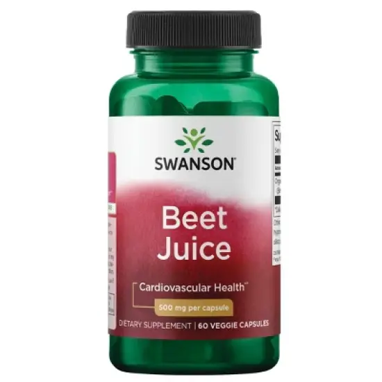 Swanson Beet Juice 500 mg 60 Veggie Capsules image {5}