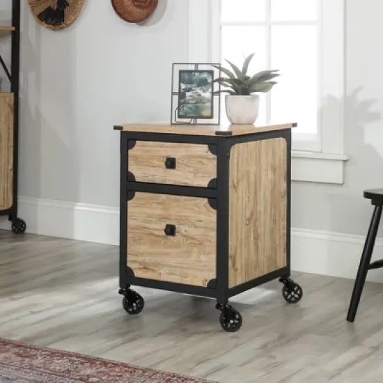 Steel River Pedestal File Cabinet Distressed Brown - Sauder image {1}