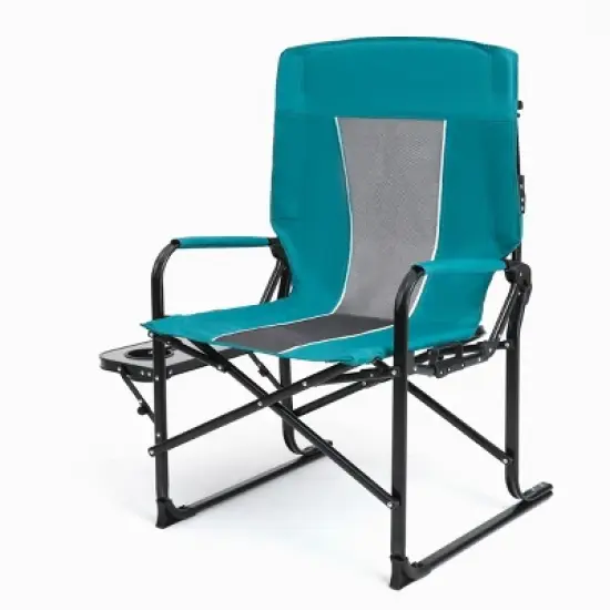 1 Piece Heavy Duty Camping Directors Chair,Oversized Portable Folding Chair with Side Pocket,Portable Camping Chair for Beach,Fishing-Coolbibila image {4}