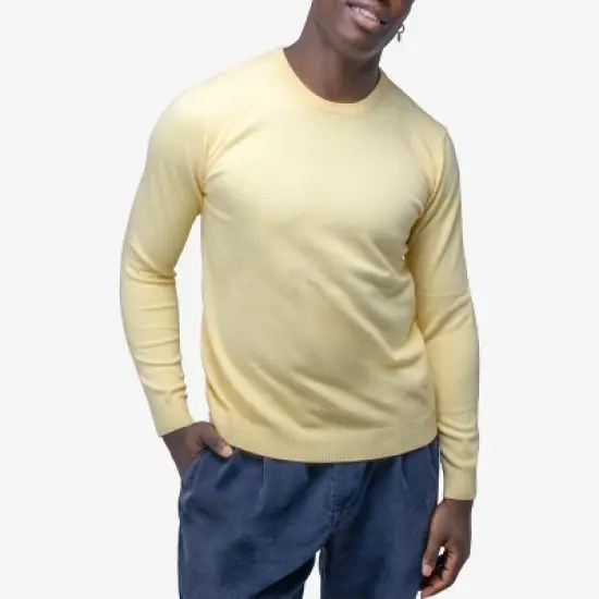 X RAY Men's Crew Neck Sweater Slim Fit Midweight Knit Pullover for Casual Dressy Wear (Big & Tall Available) image {3}