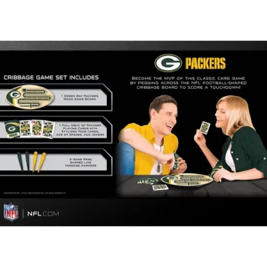 MasterPieces Officially Licensed  NFL Green Bay Packers Wooden Cribbage Game for Adults image {3}