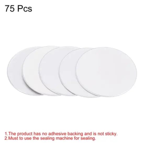 Unique Bargains Resistant Tamper Induction Heat Sealer Aluminum Foil Cap Liners 75 Pcs image {2}