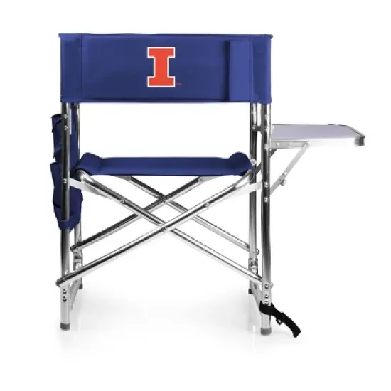 NCAA Illinois Fighting Illini Portable Camp Chair with Side Table image {6}