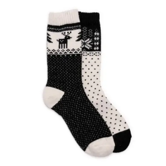 MUK LUKS Women's 2 Pack Wool Socks image {1}