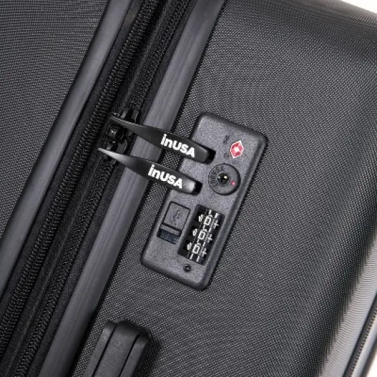 InUSA Elysian Lightweight Hardside Carry On Spinner 3pc Luggage Set image {5}