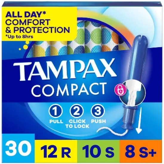 Tampax Compact Periods Tampon - Regular/Super/Super Plus - 30ct image {16}