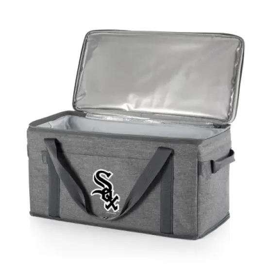 MLB Chicago White Sox 64 Can Collapsible Cooler - Heathered Gray image {1}