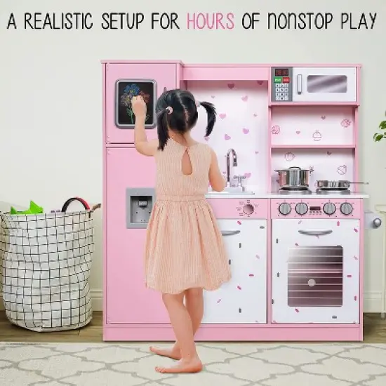 Lil Jumbl Play Kitchen Set for Kids, Toddler Kitchen Playset image {4}