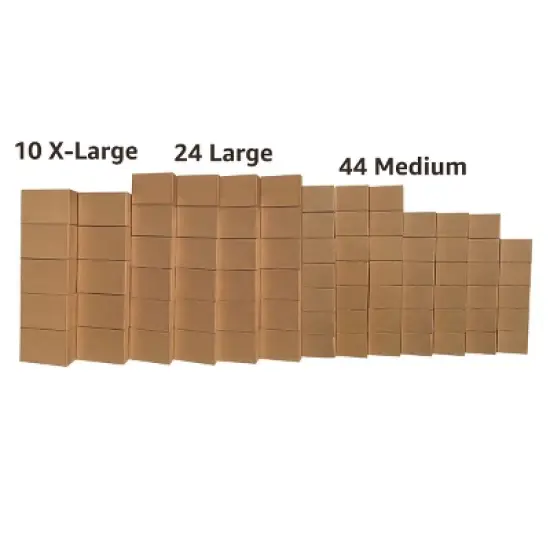 UBMOVE 7 Room Bigger Boxes Kit 78 Boxes + Packing Supplies image {4}