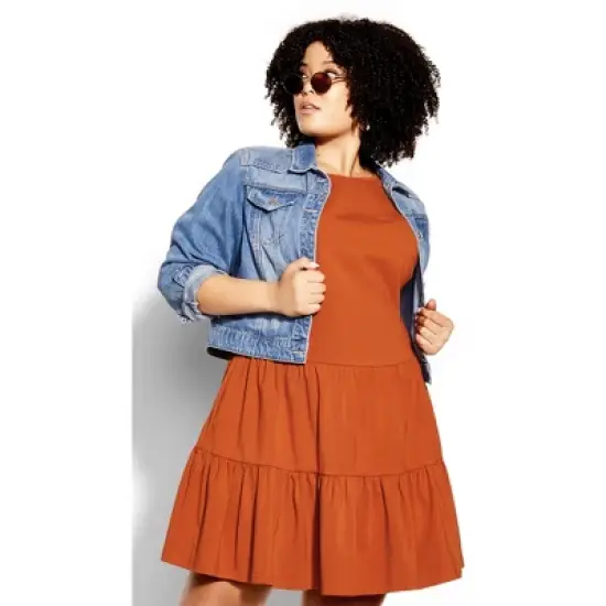 Women's Plus Size Seraphina Dress - toffee | CITY CHIC image {3}