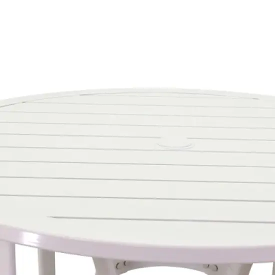 Courtyard Casual Santa Fe 5 pc Balcony Height 48" Round Dining Set  Includes one 48" Balcony Table and Four Balcony Swivel Stools image {3}