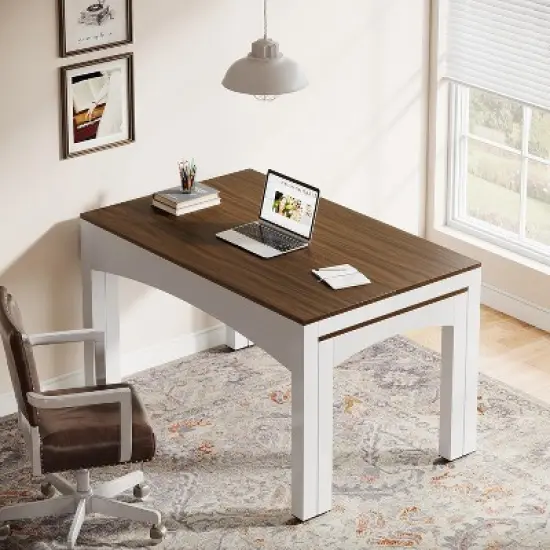 Tribesigns 94.48" Extendable Home Office Desk image {3}