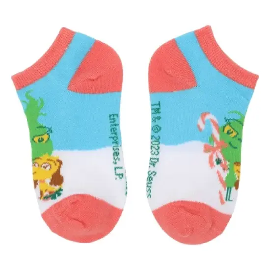 Youth Grinch Ankle Socks 6-Pack image {2}