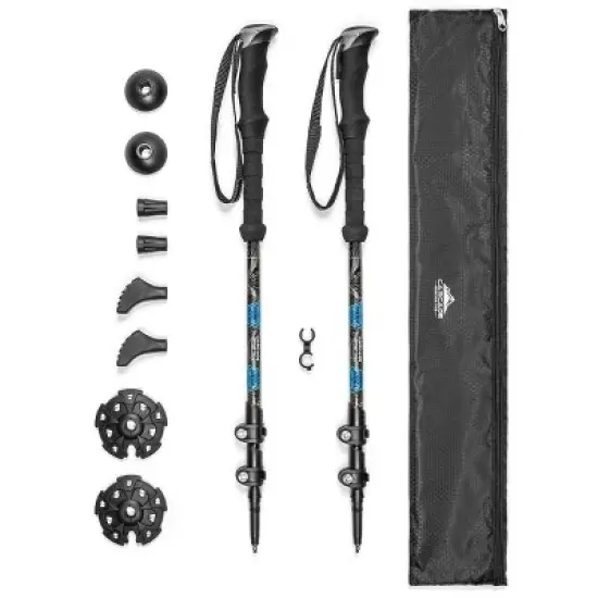 Cascade Mountain Tech Carbon Fiber Quick Lock Trekking Poles  image {5}