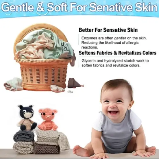 5 Star Super Deals Laundry Detergent Sheets (120 Loads) Liquidless, Eco-Friendly, Hypoallergenic, & Enzyme-Based Stain Removal image {4}