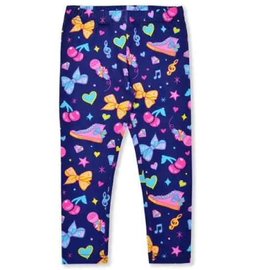 Nickelodeon Girl's Jojo Siwa 3 Piece Coordinates, Short Sleeve Tee Shirt, Zip Up Hoodie Jacket, and Leggings Set for toddler image {5}