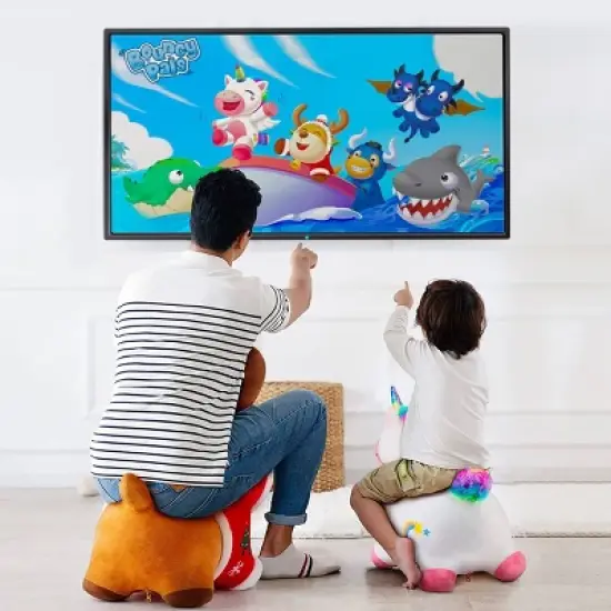 iPlay, iLearn Bouncy Pals Hopping Animal - Bouncy Unicorn image {3}