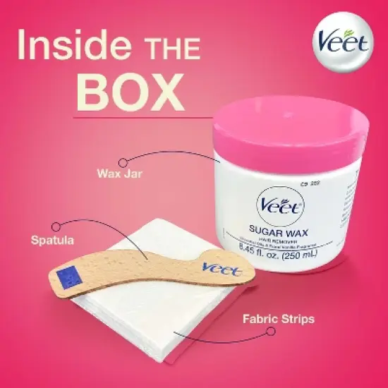 Veet Natural Sugar Waxing Hair Remover image {1}