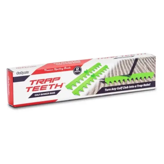 GoSports Trap Teeth Golf Bunker Rake, 2 Pack image {5}