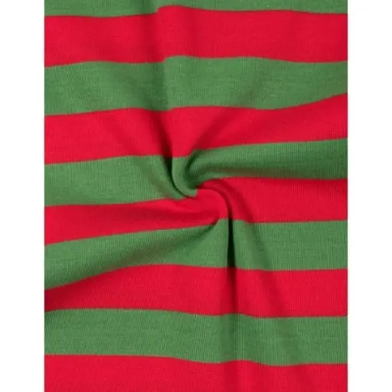 Leveret Kids Two Piece Cotton Striped Christmas Pajamas image {1}