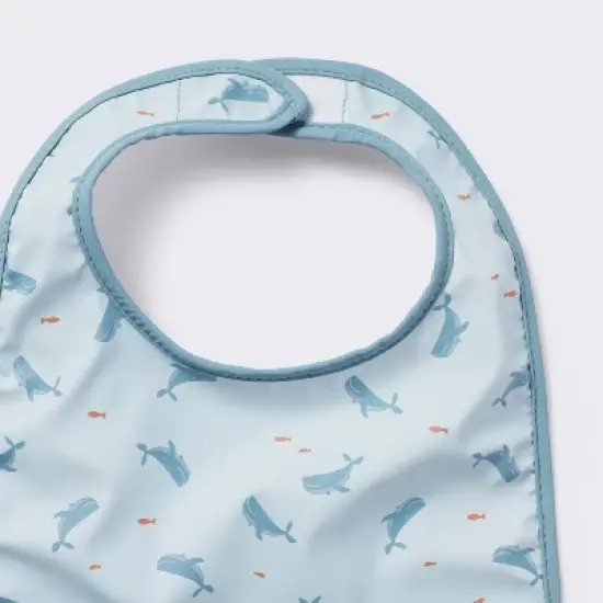 Water-Resistant Bibs - 3pk - Whales/Stripes/Dots - Cloud Island&trade; image {2}