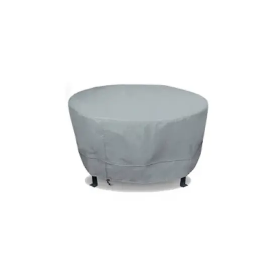 Eevelle 24" Meridian Round Table Fire Pit Cover Silver image {9}