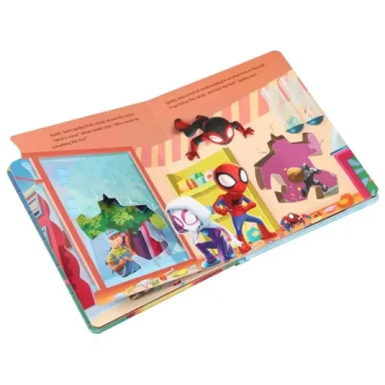 Spidey and His Amazing Friends: Go Team Spidey! Board Book with Flaps and Sliding Pieces (Board Book) image {3}